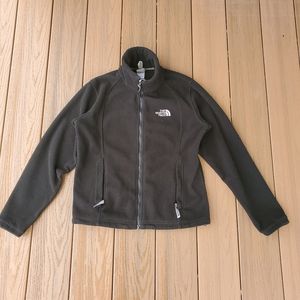 The North Face Black Fleece Jacket Zip Up Coat Outdoor Hike Mountain Cozy Warm S